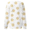 thumbnail image 5 of Bmisegm T-Shirt à Manches Longues Col Rond pour Femmes, Imprimé, Blanc L, 5 of 5