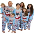 thumbnail image 1 of Christmas Pajamas for Family Cute Snowman Print Long Sleeve PJS Set, 1 of 7