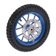 thumbnail image 3 of Rubber Tyre, Durable Front Wheel  For 47cc 49cc 2 Stroke Mini Dirt Bike Blue, 3 of 8