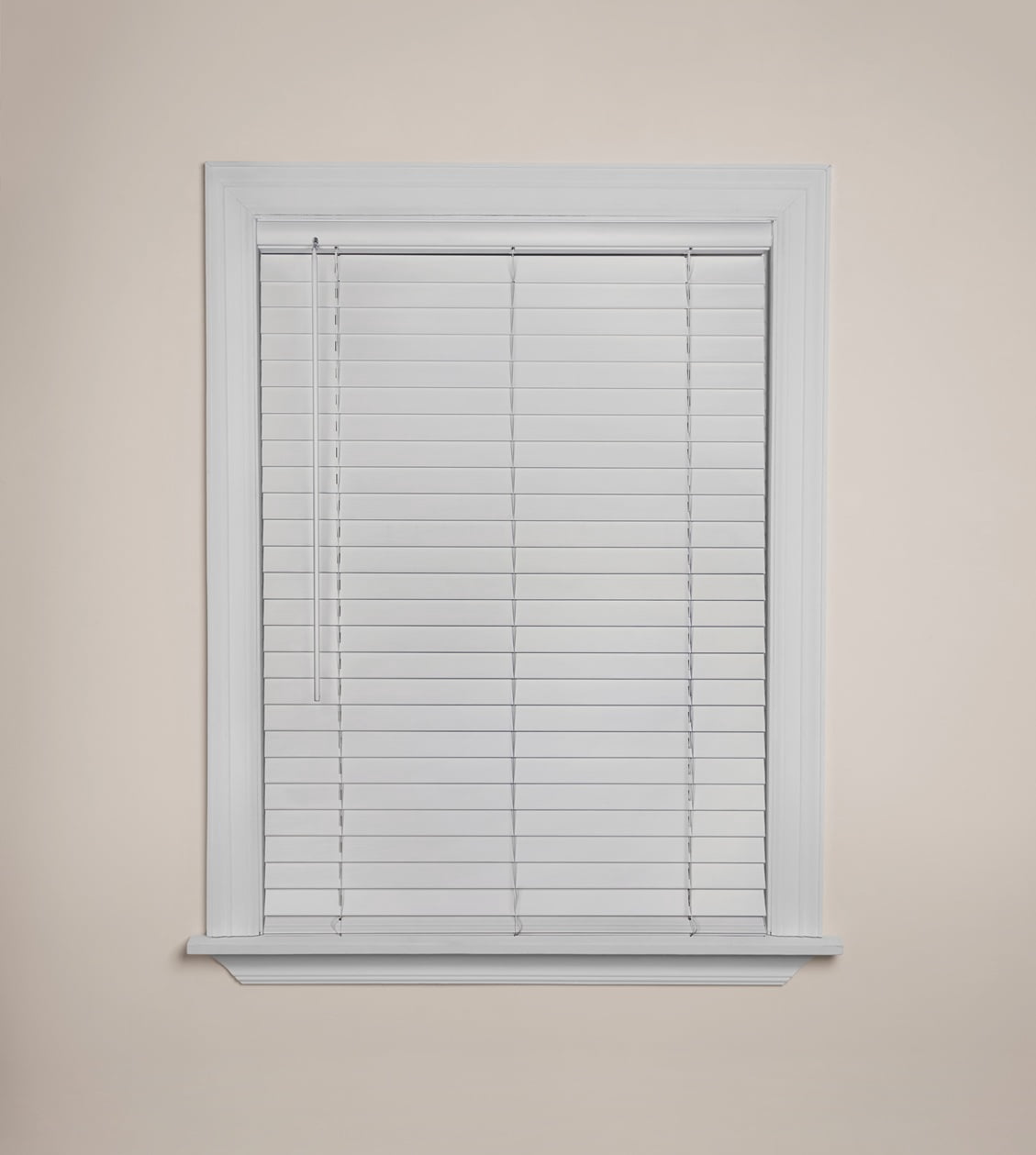 MAINSTAYS 2-inch Faux Wood Horizontal Window Blinds, White