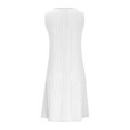 thumbnail image 4 of Robe Décontractée Sans Manches à Col en V en Dentelle Unie pour Femmes, 4 of 4