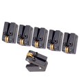 thumbnail image 1 of lionlar 6x String Headless Guitar Bridge Roller saddle Tremolo Bridge Tailpiece Perfect, 1 of 9