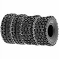 thumbnail image 1 of Sunf 22X7-11 Front & 18X10.5-8 Rear Atv Utv Knobby Sport Tires,6 Pr Tubeless A027, Set Of 4, 1 of 1