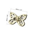 thumbnail image 2 of Unique Bargains 2 Sets Butterfly Purses Twist Lock Clutches Closures for DIY Bag Making, Brussed Brass, 2 of 4