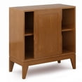 thumbnail image 3 of Harper Armoire de Rangement Basse Moderne en Bois Franc Massif de 30 Pouces de Large, Brun Teck, 3 of 11