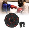 thumbnail image 1 of Music Boxing Training Machine, Smart Electronic Wall Target Reaction Target, with Lights for Kids, Adults, Home, Indoor, Gym Black Pattern Gloves, 1 of 10
