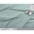 thumbnail image 2 of Soimoi Green Rayon Fabric Triangle Geometric Print Fabric by the Yard 42 Inch Wide, 2 of 3