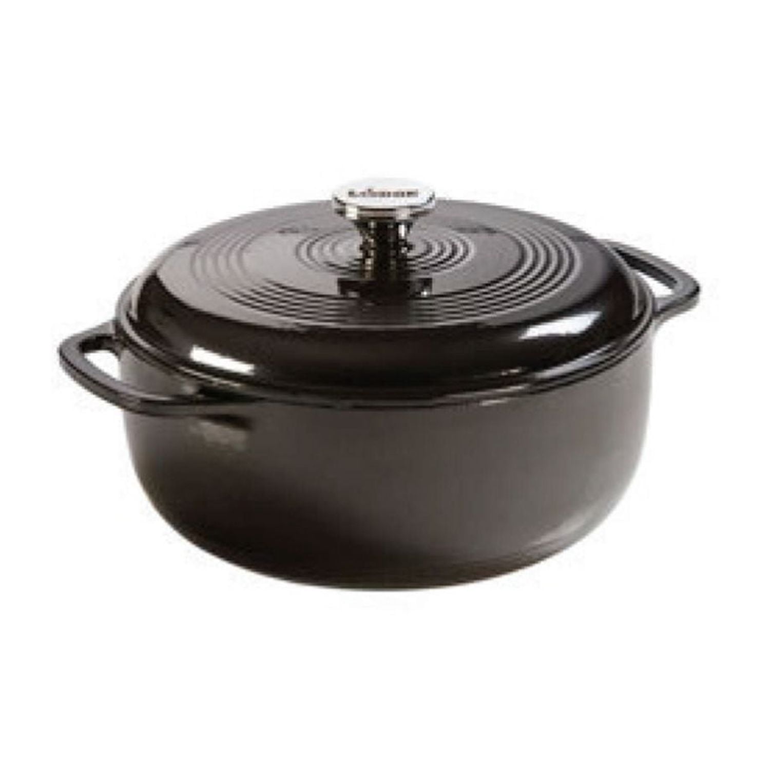 Lodge 6 Quart Midnight Chrome Enamel Cast Iron Dutch Oven