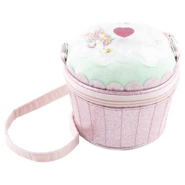 Claire's Club Girls Cupcake Crossbody Bag, Zipper Closure, Shoulder Strap, Cute Gift, 76406