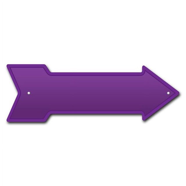 SignMission P-ARROW8-999654 Panneau Flèche Violette 8 x 24 Po. de Large