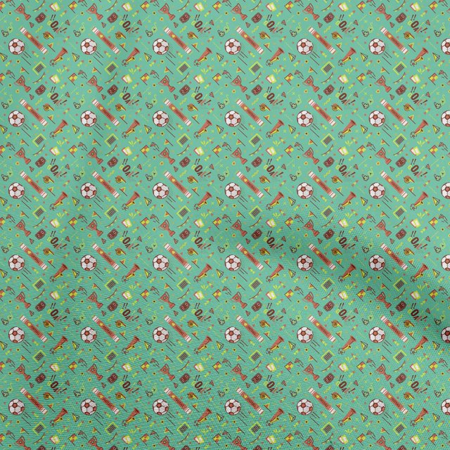 oneOone Velvet Sea Green Fabric Sports Sewing Craft Projects Fabric Prints By Yard 58 Inch Wide