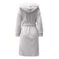 thumbnail image 5 of Gift TIMIFIS Women Hooded Plush Soft Robe Warm Fleece Bathrobe Warm Fleece Winter Robe, Long Soft Plush Cozy Spa, Resort & Hotel Bathrobe Bathrobe pring/Summer, 5 of 5