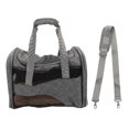 thumbnail image 1 of Pet Carrier, Dog Carrier Travel Bag High Elasticity PVC Collapsible Multi Grid Design Bite  Reflective Webbing  For Outdoor For Cat Wine Red,Grey, 1 of 8