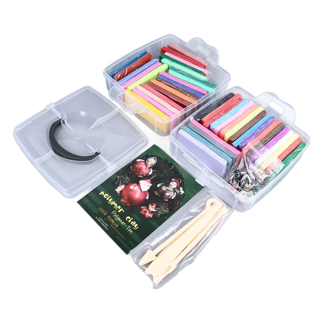 Modeling Clay, Polymer Clay Kit 42 Colors 5 Spatula Tools for 3 Years Old Above for Jewelry Making