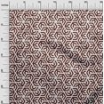 thumbnail image 3 of oneOone Viscose Jersey Brown Fabric Geometric Craft Projects Decor Fabric Printed By The Yard 60 Inch Wide, 3 of 4