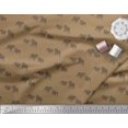 thumbnail image 2 of Soimoi Moss Georgette Fabric Bull Dog Decor Fabric Printed Yard 42 Inch Wide, 2 of 3