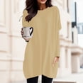 thumbnail image 2 of T-Shirts pour Femmes Décontractés Confortables Chemise pour Femmes Coton Manches Longues Chandails de Compression pour Femmes Manches Longues Col Rond Col Roulé Simulé pour Femmes Chemise à Manches Longues Hauts pour Femmes avec Manches Bouffantes, 2 of 5