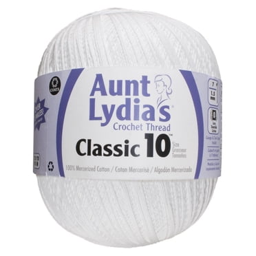 Aunt Lydia's® Classic™ Cotton Crochet Thread, 2730 Yards Size 10