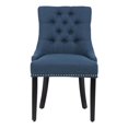 thumbnail image 4 of Costaelm Bellmount Fabric Wingback Tufted Dining Chair 2 Pc Set in Blue, 4 of 10