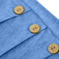 thumbnail image 4 of Timegard Hauts pour Femmes Col Ras du Cou Manches Longues Boutonné Couleur Unie Blouse Confortable Automne Chic Décontracté Tunique Hauts, 4 of 6