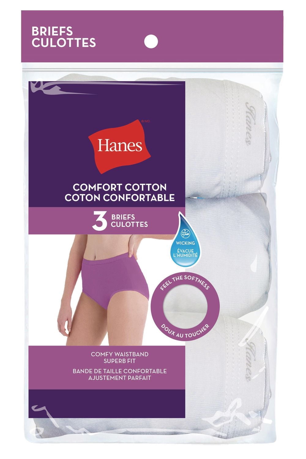 Hanes Women's P3 Comfort Cotton Brief