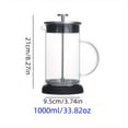 thumbnail image 1 of MesaSe 1 Pce Cafetière à Pression Française Classique - Filtre Réutilisable en Verre Borosilicaté Élevé et Acier Inoxydable, Fonctionnement Manuel pour la Maison Ou le Restaurant, 1 of 7