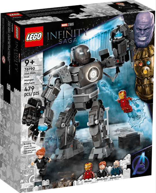 LEGO Marvel Iron Man Iron Monger Mayhem (76190) BRAND New Sealed Retired 🎁
