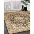 thumbnail image 2 of Ahgly Company Tapis de Médaillon en Or Brun Traditionnel, Carré de 5', 2 of 6