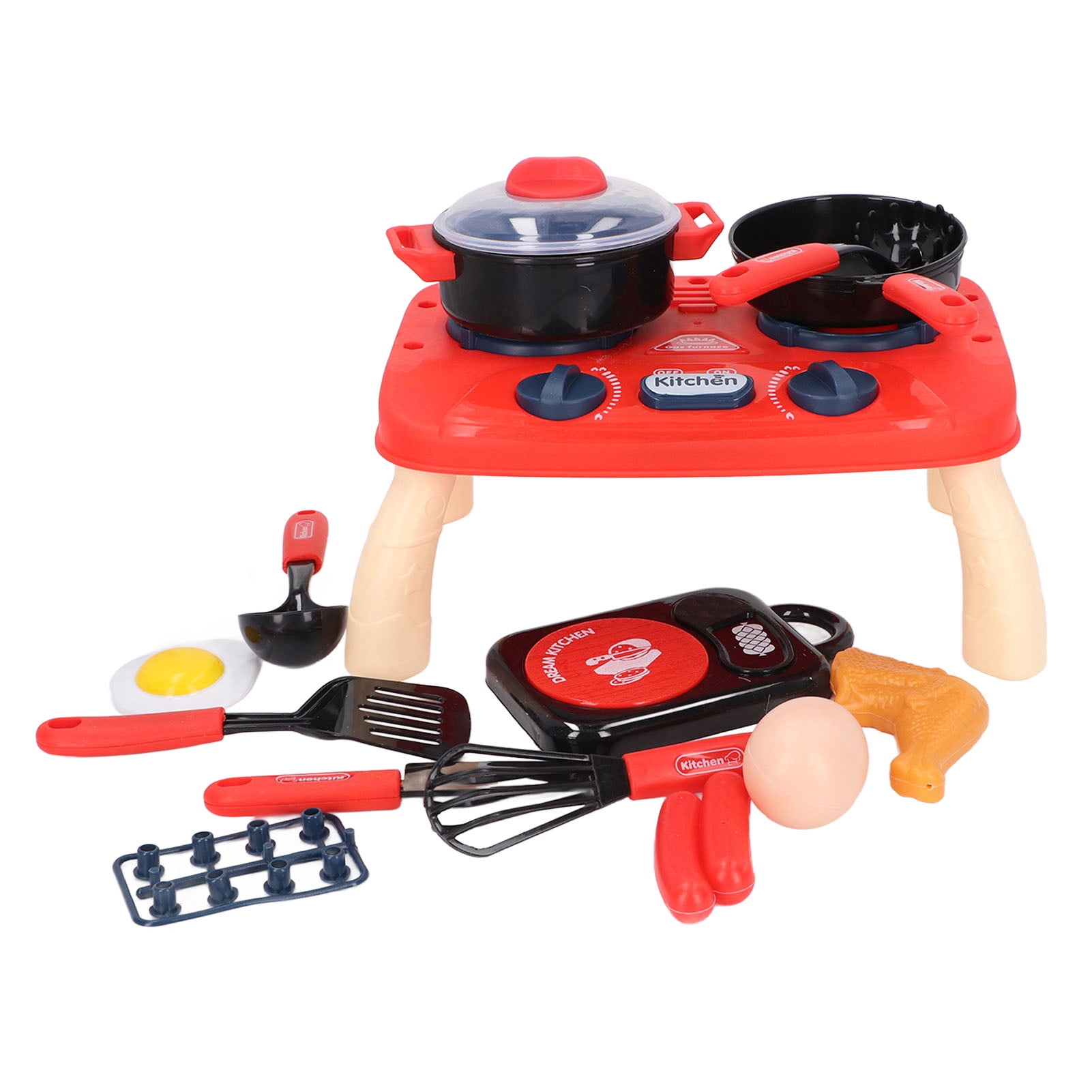 Kitchen Pretend Play Toys Set,Kitchen Cooking Playset Electric Cooking Role Play Toys WithLight Sound For Kids