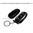 thumbnail image 4 of Amdohai Étui de Protection en Silicone pour Clé, Étui de Protection de Clé avec Porte-Clés de Remplacement pour Tesla Model 3 / S, 4 of 8