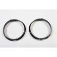 thumbnail image 1 of Convient 1997-2006 Jeep Wrangler TJ Rugged Ridge Garniture de Phare 12419.23 Noir; Plastique; Ensemble de 2, 1 of 5