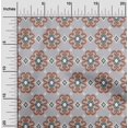thumbnail image 1 of oneOone Tissu Lycra Polyester Diamant & Tourbillon Tissu Imprimé Ikat BTY 56 Pouces de Large, 1 of 4