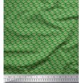 thumbnail image 1 of Soimoi Satin Silk Fabric Brush Stroke Abstract Decor Fabric Printed Yard 42 Inch Wide, 1 of 3