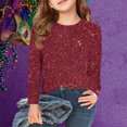 thumbnail image 2 of Plebaso Chemises à Manches Longues Imprimé Filles Garçons Col Rond Blouses Décontractées Mode Enfants Hauts Habillés pour Fête, 2 of 6