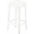 thumbnail image 1 of Compamia Fox 26" Polycarbonate Patio Counter Stool in Glossy White, 1 of 4