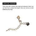 thumbnail image 4 of Unique Bargains 10Set Ribbon Crimp Clamp Ends Lobster Claw Clasps & Chain 6mm Bronze Tone for DIY, 4 of 7