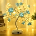 thumbnail image 1 of Magnifique Bouquet de Roses Arbre à DEL Lampe de Table Lumières Fête Mariage Déco Maison Cadeau, 1 of 6