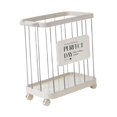 thumbnail image 3 of DOLITY Laundry Basket with Wheels Clothes Basket Organizer for Essentials Dorm Room white, 3 of 9