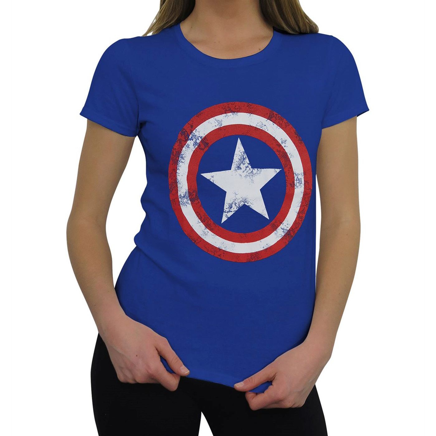 Captain America T-Shirt Royal pour Femmes - Petit