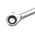 thumbnail image 4 of Unique Bargains Double Box End Ratcheting Wrench (10x11mm) Metric 72 Teeth 12 Point Ratchet Spanner Tools, CR-V, 4 of 5