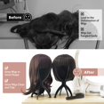 thumbnail image 4 of Support pour Perruques, Support de Tête de Perruque Portable pour Femmes, Lot de 3, 4 of 7