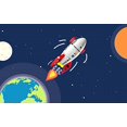 thumbnail image 2 of CP Toys Plastic Space Mission Rocket Ship with 5 Figures and Realistic Sounds / 7 pc. Set, 2 of 4
