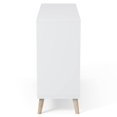 thumbnail image 4 of Furniture of America Transitional Wood 10-Bottle Wine Rack in White with Storage Drawer and Cabinet, 4 of 10