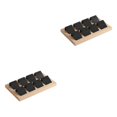 thumbnail image 1 of kurtrusly Wood Earring Card Holder w/ Tray Jewelry Display for Accessory 8 Pair Black 2Set, 1 of 6