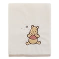 thumbnail image 1 of Winnie the Pooh Appliqued Baby Blanket, Ivory, Infant, Unisex, 1 of 6