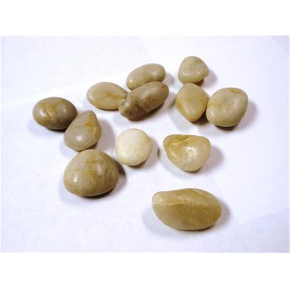 Athenas Garden PR-XL-W 1.2-2 in. Extra Large Polished Stone Bag, 2 lbs - Crystal White Limestone