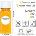 thumbnail image 2 of HAHDAXIA 12pcs 2oz Juice Bottles for Juicing, Mini Bottles, Juice Containers with Lids, Reusable Clear Bottles for Liquids, Empty Containers with Lids for Oil, Juice and Other Beverages, 2 of 7