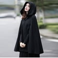 thumbnail image 1 of Simua Trench-Coat pour Femmes Cape à Capuche Long Ouvert Poncho Poncho Cardigan, 1 of 7