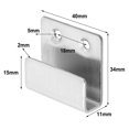 thumbnail image 1 of MesaSe U-shape Corner Brackets Stainless Steel Hanging Hook for Mirrors and Tiles, 1 of 5