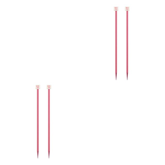 bedienty Color Random Knitting Needles Weaving Needle Handknitting Tool Home Supplies 6.5mm 2Set